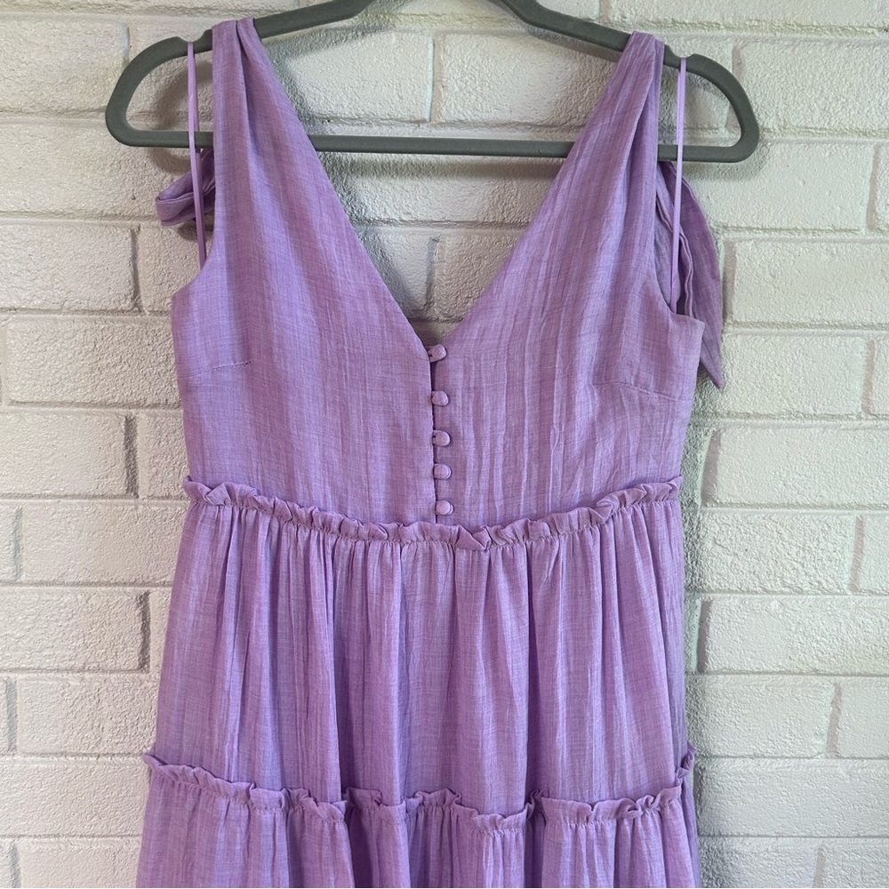 English Factory Tiered Midi Dress purple - Picture 8 of 14